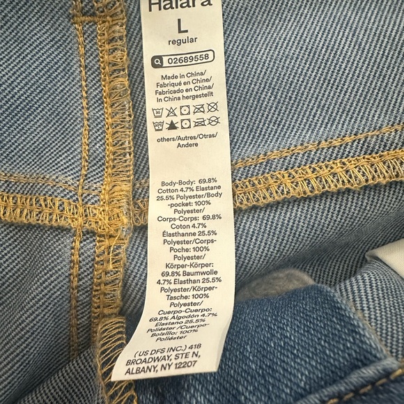 HALARA Flex High waist cuffed wide leg jeans - Picture 5 of 8